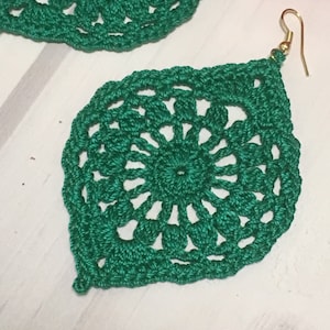 28. ONE Crochet Earrings Pattern,  crochet pattern, PDF File -Crochet openwork dangle earrings, earrings pattern, simple pattern