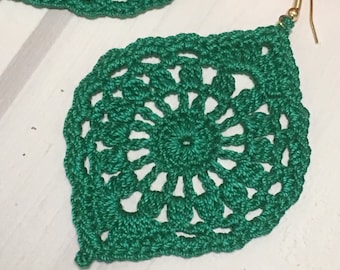 28. ONE Crochet Earrings Pattern,  crochet pattern, PDF File -Crochet openwork dangle earrings, earrings pattern, simple pattern