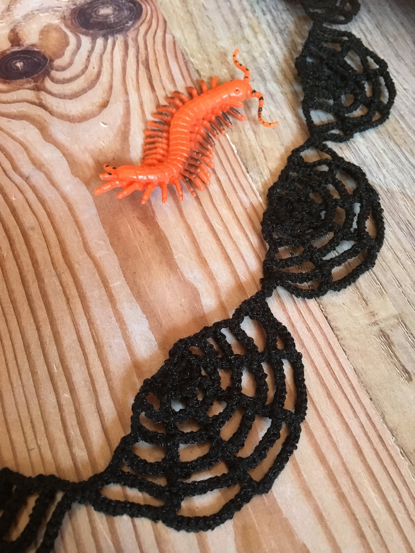 Crochet Halloween Garland Pattern Spiderweb Decor Tutorial Etsy