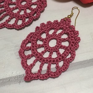 85. ONE Crochet Earrings Pattern, Crochet Earring Pattern, PDF File - Crochet dangle earrings - PDF pattern for beginners, crochet earrings