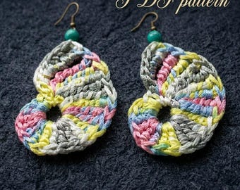 16. Crochet Earrings Pattern PDF | SeaShell Dangle Earrings | Easy Micro Crochet Pattern for Beginners | Instant Digital Download Craft