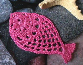 Fish pattern, fish applique, crochet fish applique, crochet pattern, PDF File - Crochet fish patch, fish crochet pattern, patch fish