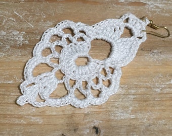 116. ONE Crochet Earrings Pattern, Crochet Earring Pattern, PDF File - Crochet pattern - PDF, Crochet Earrings, wedding crochet earrings