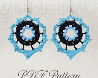 24. Häkelanleitung für Ohrringe – DIY-Schmuck im Boho-Stil – Sofortiger PDF-Download – Anfängerfreundliche Anleitung