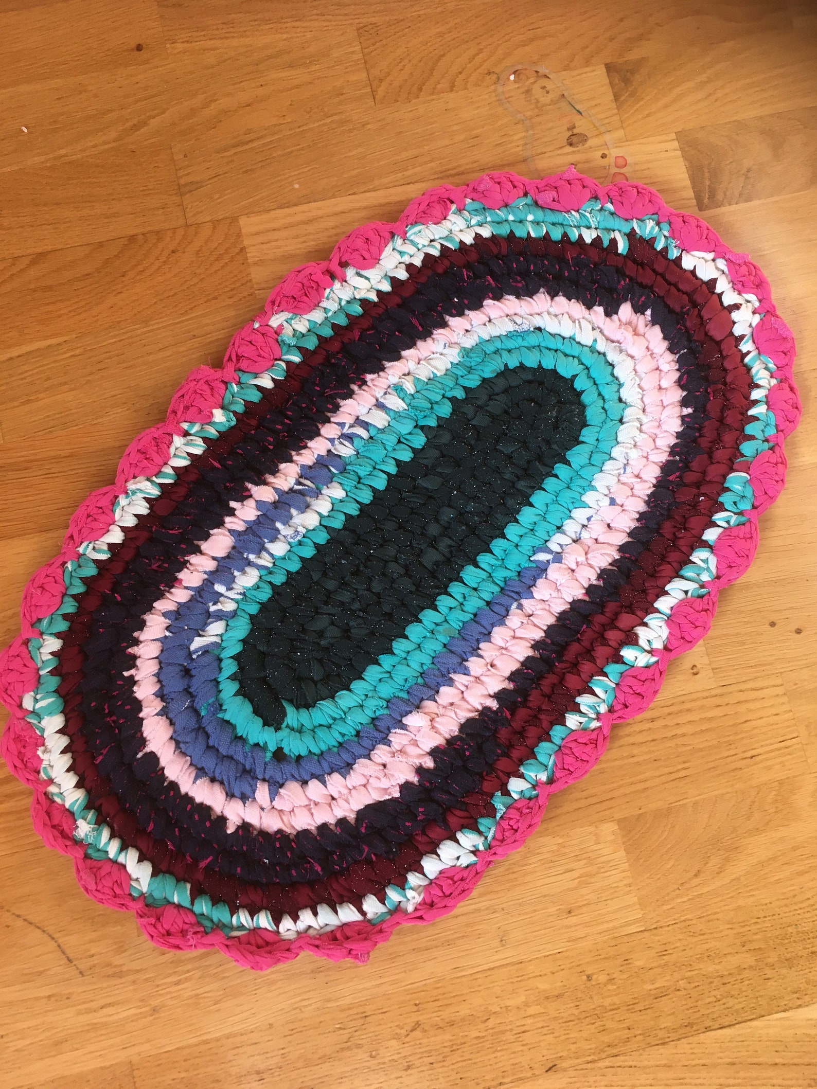 Oval Door Mat Crochet Tyarn Mat Round Crochet Rug Round Etsy