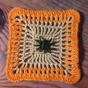 Halloween crochet coaster tutorial, Spiderweb coaster pattern, written spiderweb  pattern, PDF file for advanced crocheters!