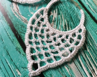 91. Crochet Wedding Hoop Earrings Pattern, Easy Beginner Design (PDF Pattern)