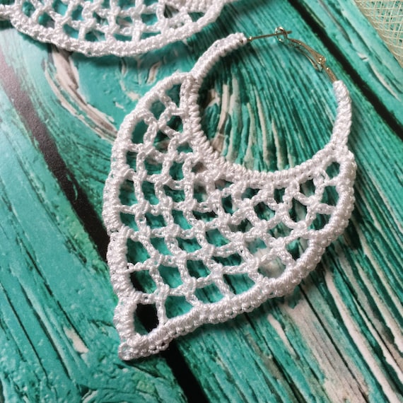 91. ONE Crochet Earrings Pattern Earring Pattern Crochet Etsy