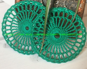17. Crochet Hoop Earrings Pattern, Easy Beginner PDF