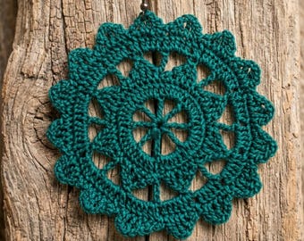 15. Crochet Earrings Pattern PDF | Geometric Lace Earrings Tutorial | Easy Micro Crochet Pattern For Beginners | Digital Download