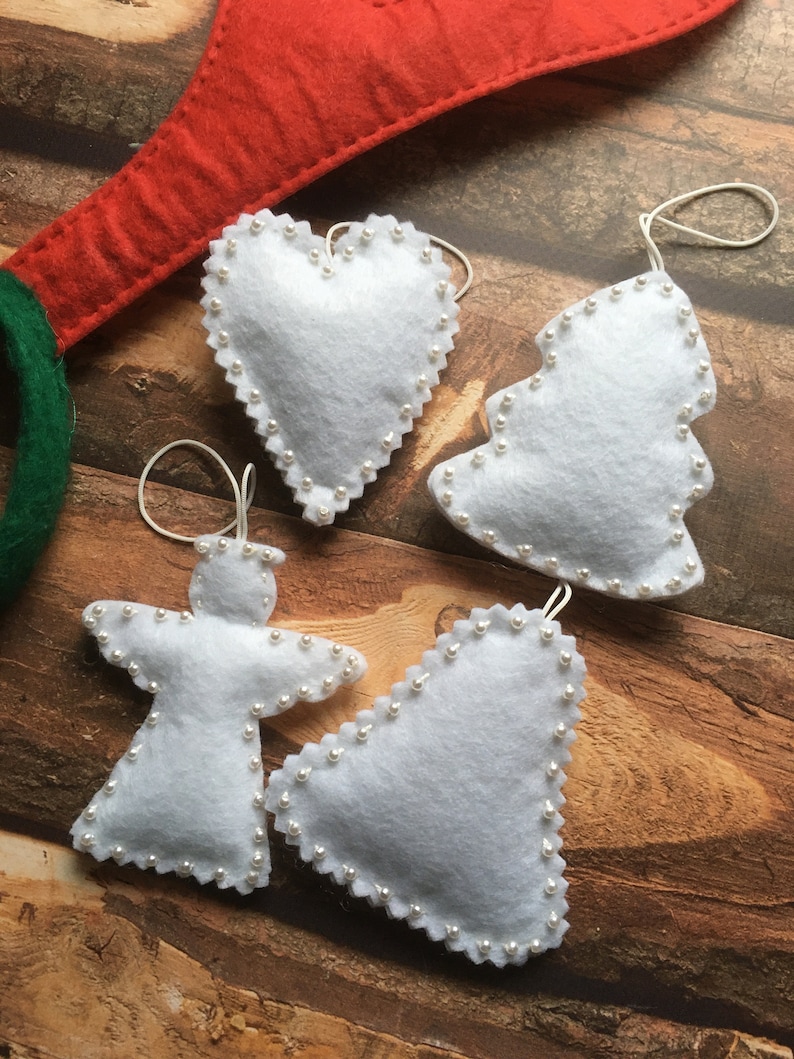 Filz Weihnachten Dekor Neujahr Filz Dekor Weihnachtsbaum Etsy.de