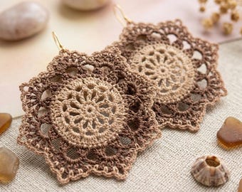 34. Crochet Mandala Earrings Pattern | Digital PDF Download