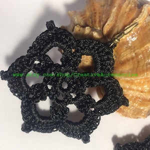 1. Crochet Earrings Pattern, Crochet Earring Pattern, PDF File - Crochet Floral Earrings pattern - PDF, easy pattern for beginners