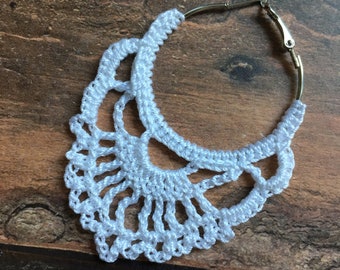 108. ONE Crochet Earrings Pattern, Crochet Earring Pattern, PDF File - Crochet pattern - PDF, easy pattern for beginners, Hoop Earrings