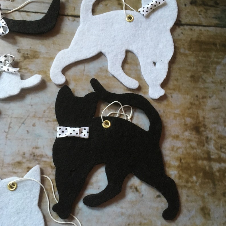 SET of 2 pair Cat Wall Hangings Cat Decor Kitten Wall Etsy