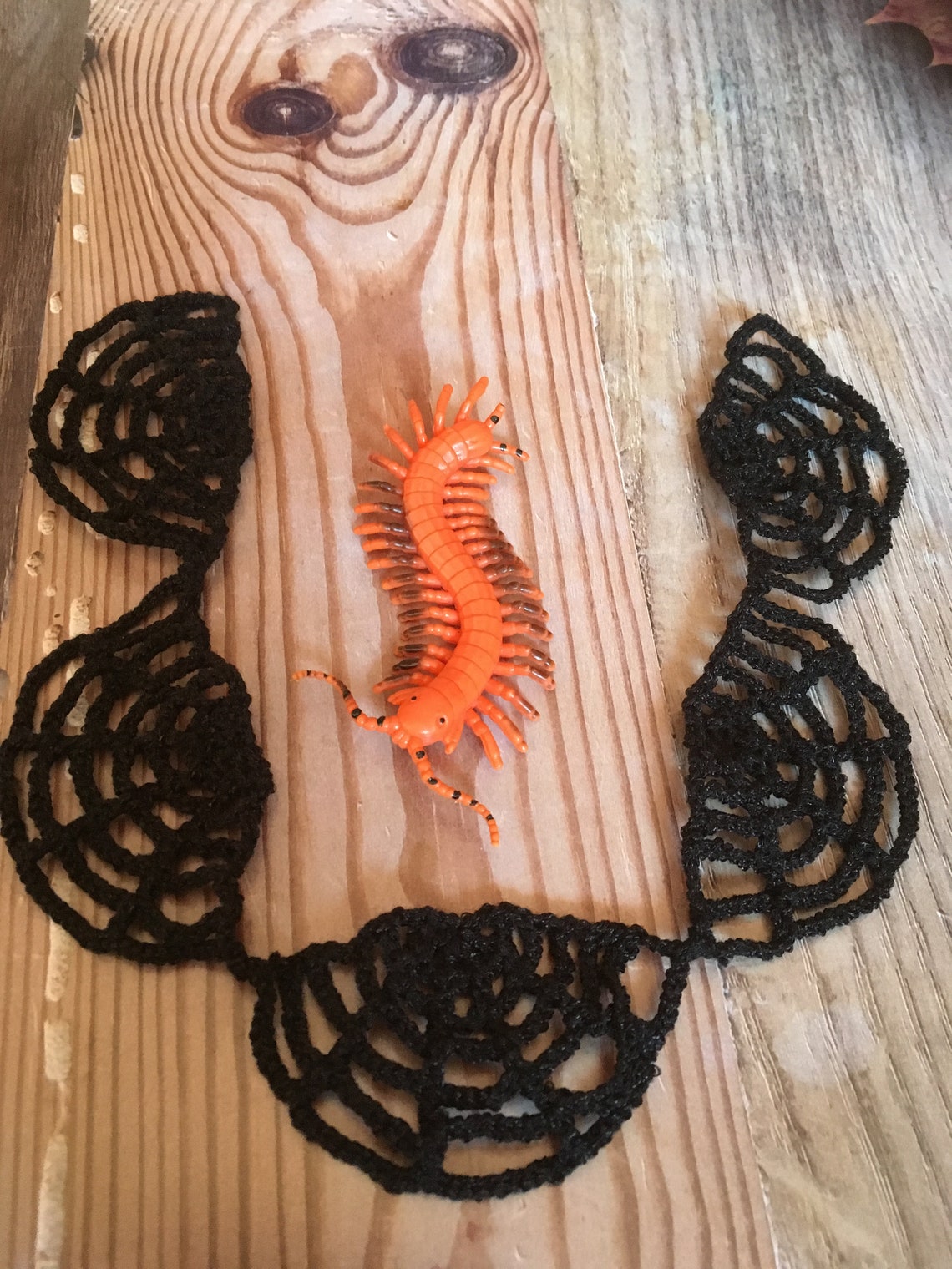 Crochet Halloween Garland Pattern Spiderweb Decor Tutorial Etsy