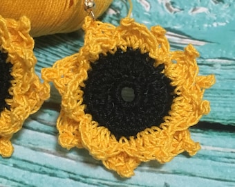 101. ONE Patrón Pendientes Crochet, Patrón pendientes crochet, Archivo PDF - Pendientes girasol crochet, patrón para principiantes, pendientes crochet