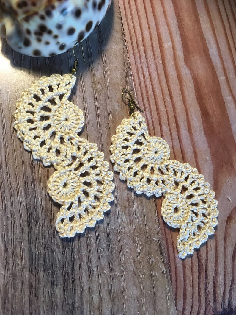 Quick and Easy Crochet Earrings Pattern – Desert Blossom Crafts Shop