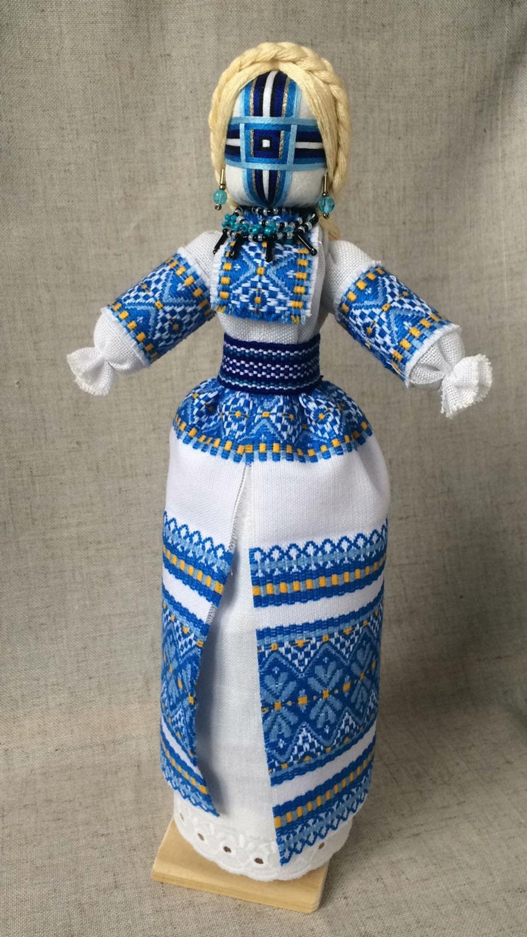 Motanka Ukrainian Traditional Doll, Cloth Ethnic Doll, Rustic Ukrainian