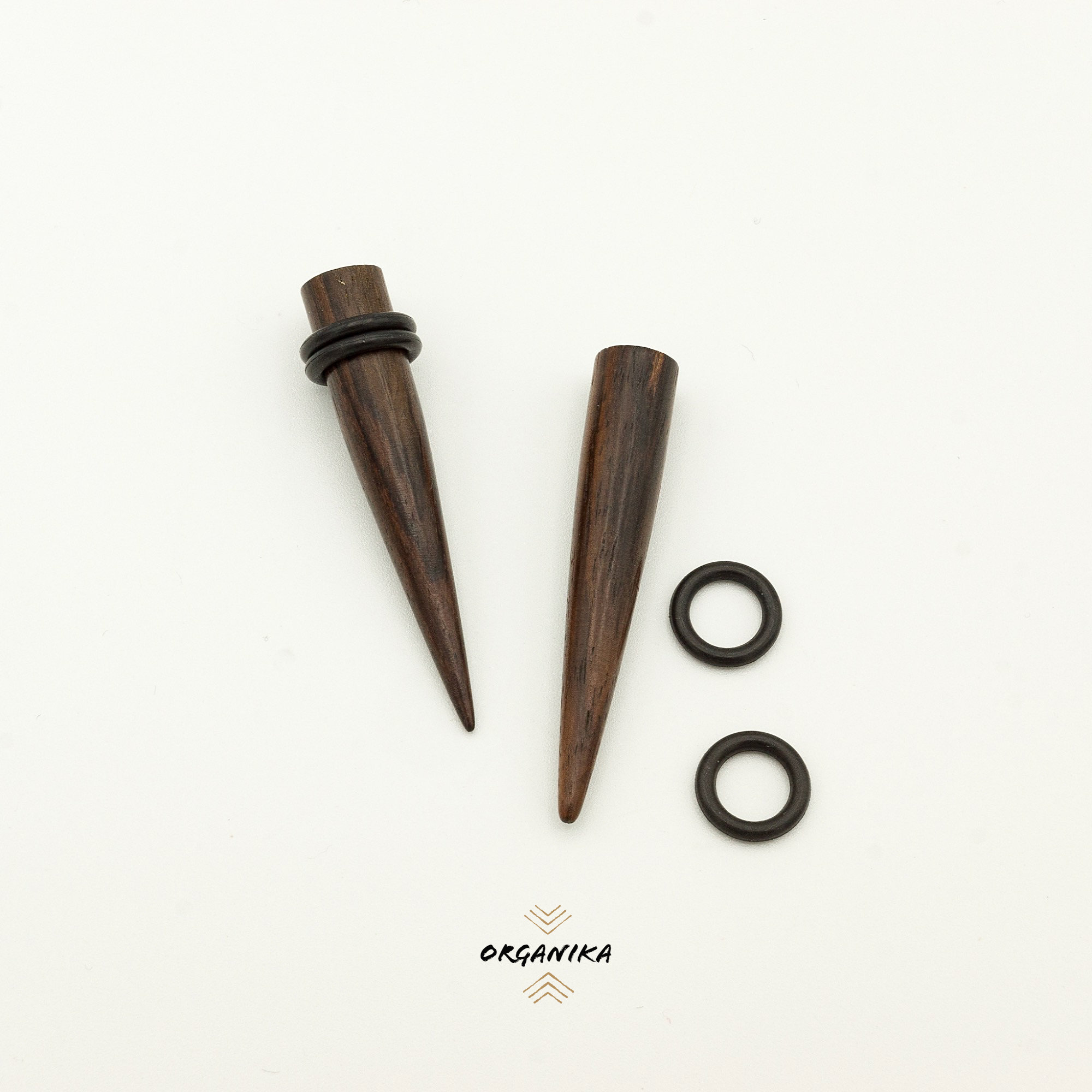 25mm Wood Keychain Blanks Ebony Brown, Cherry, Natural Options