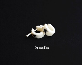Orecchini a cerchio in ottone con punte / Gioielli tribali punk rock - Italia