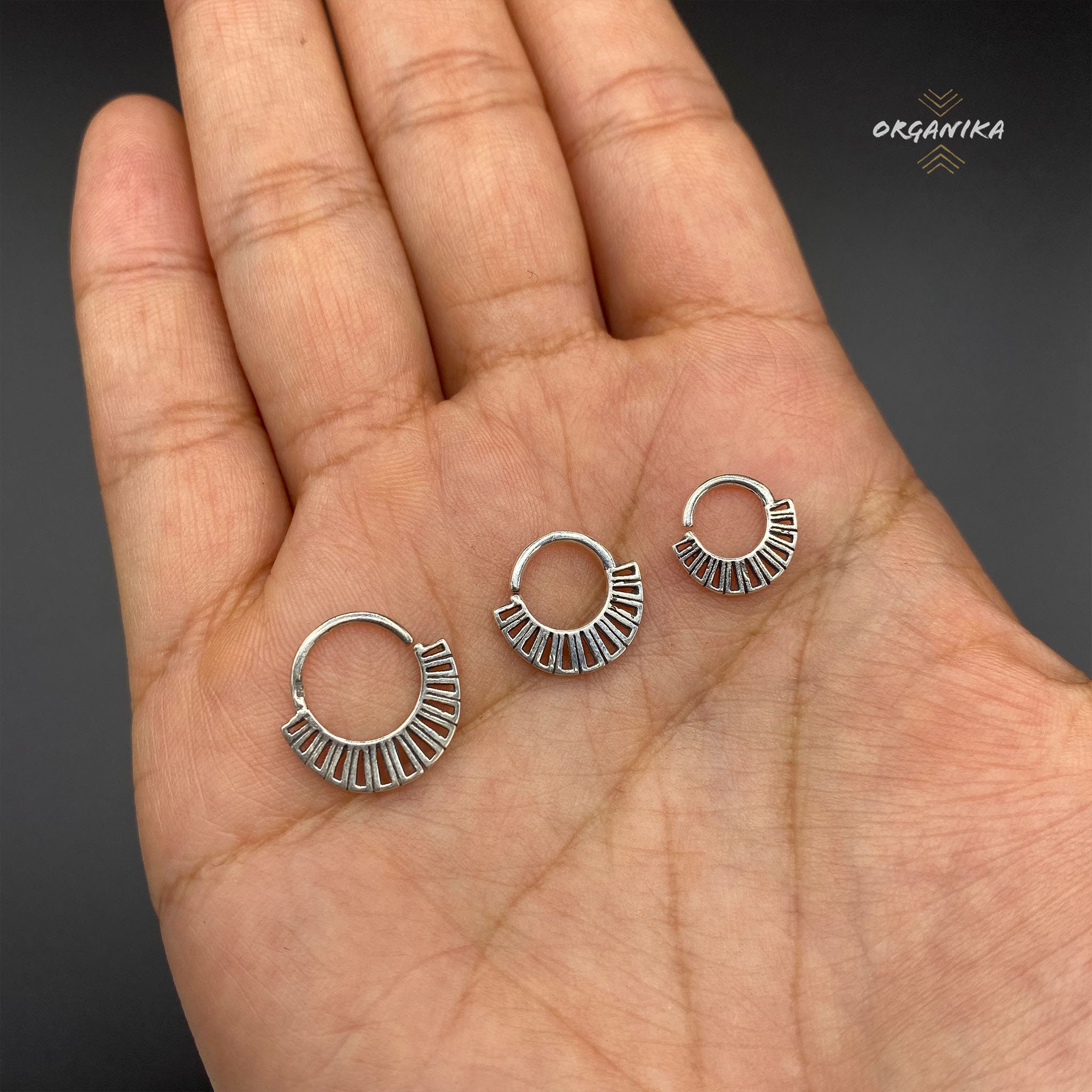 Small Septum Ring 1.2 Mm 16g Silver 925 Septum Piercing Etsy