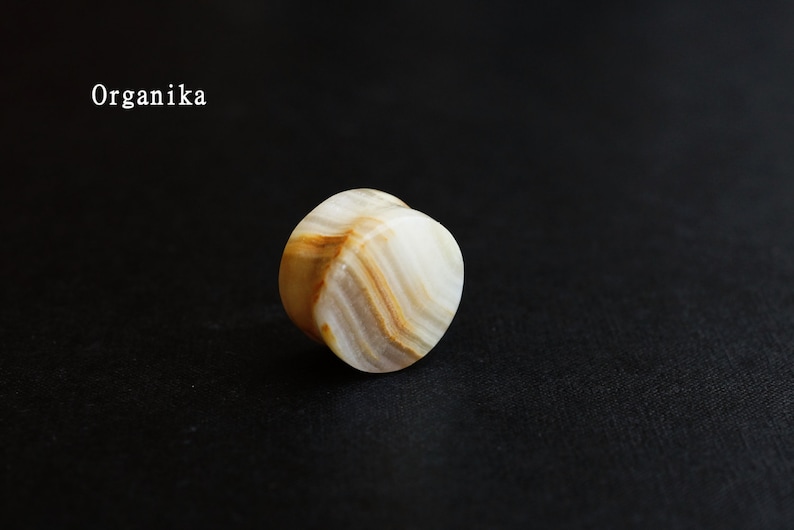 16mm Tunnel Plug in Onyx Stone Pair