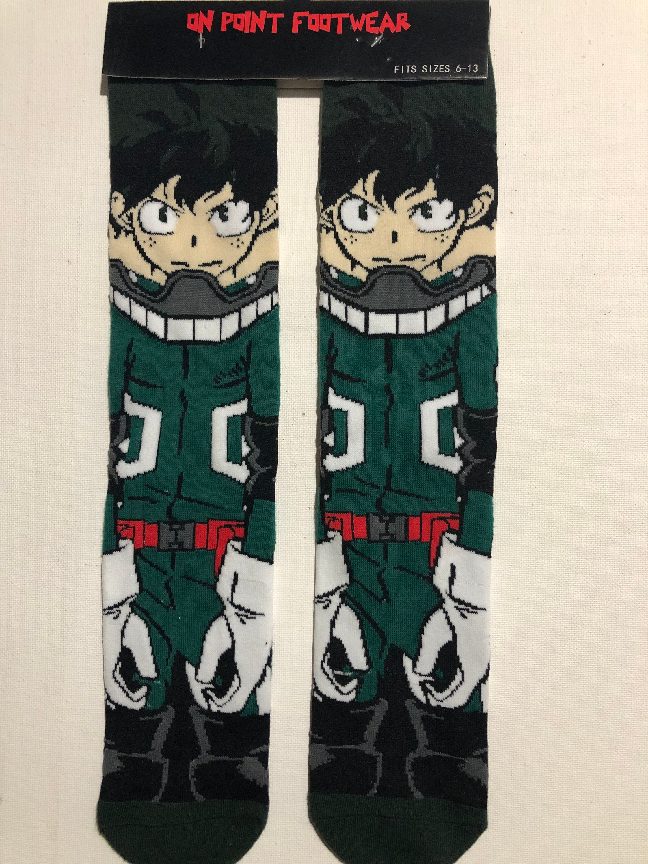 Cheap 4 Pair Cute Anime Socks With Print Cotton Socks Set Women