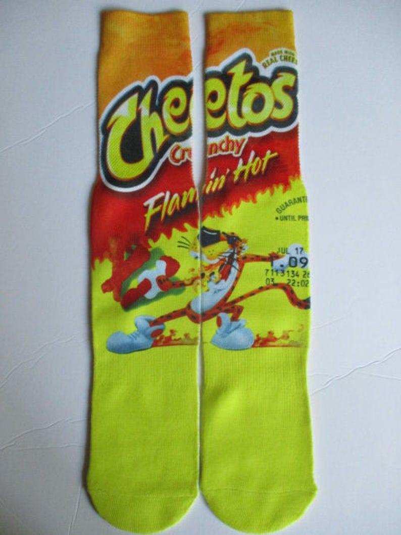 Hot cheetos socks buy any 3 pairs get the 4th pair free | Etsy