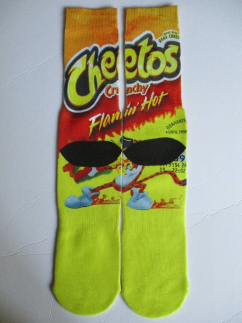 Hot cheetos socks buy any 3 pairs get the 4th pair free | Etsy