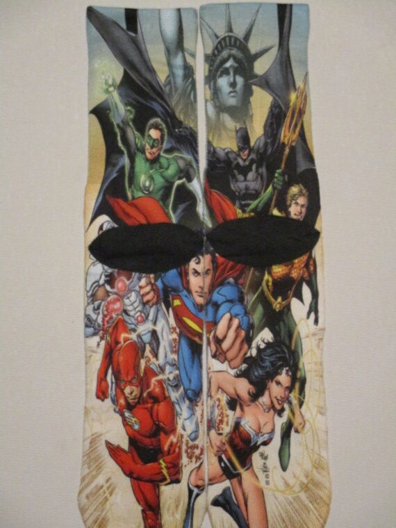 3 Pares De Calcetines De Superheroes De La Liga De La Justi 3 Pares De Calcetines De Superheroes De La Liga De La Justi