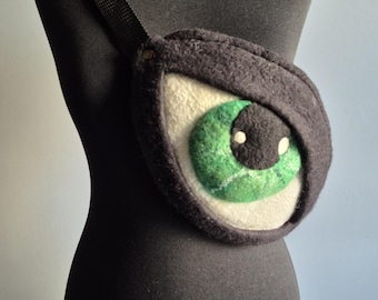 Bag "Blue Eye" Designer Handmade Crossbody Bag Eye Woolen Handmade Stylish Fashionable Exclusive