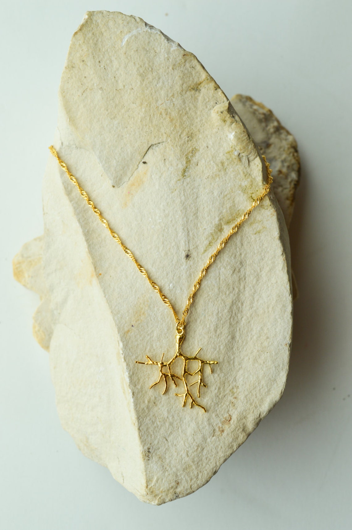 High Quality/delicate Gold Tree Branch on 18K Gold Plated Etsy