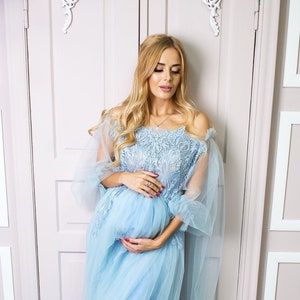 Maternity dress for photo shoot, Maternity gown, Maternity dress, Baby shower dress, Pregnancy gown, Photo session,  Photoshoot, Pregnancy