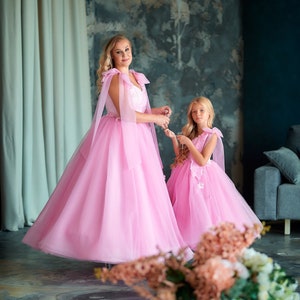 Pink Mother Daughter Matching Dresses Mommy and Me Outfits - Etsy
