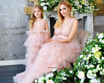 mother and baby girl matching dresses