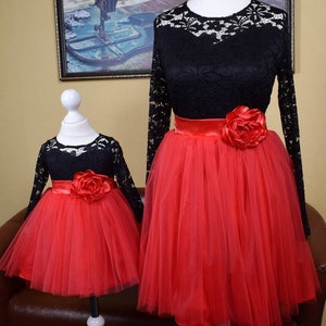 Mother daughter matching dress, Matching Christmas dresses, Mommy and me dress, Matching Christmas outfits