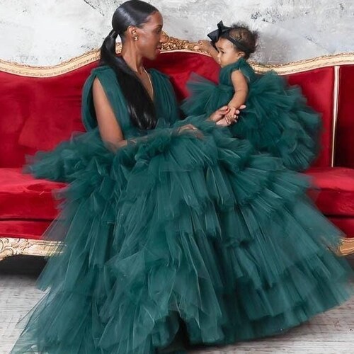 Yellow Mother Daughter Matching Gowns MGD111 main image 0