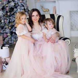 Silver Mother Daughter Matching Dress Silver Gray Dress Etsy