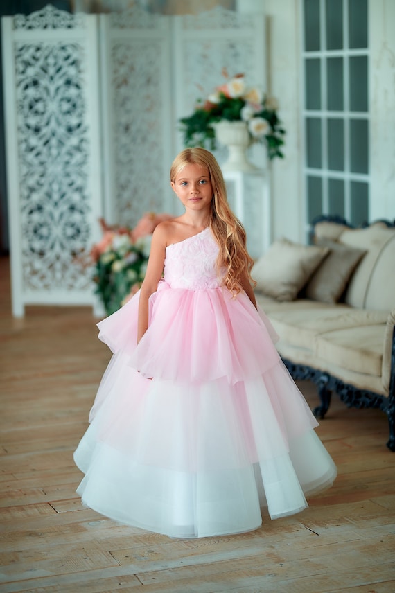 Old Rose Pink Tulle Dress - kids atelier