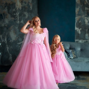 Pink Mother Daughter Matching Dresses Mommy and Me Outfits - Etsy