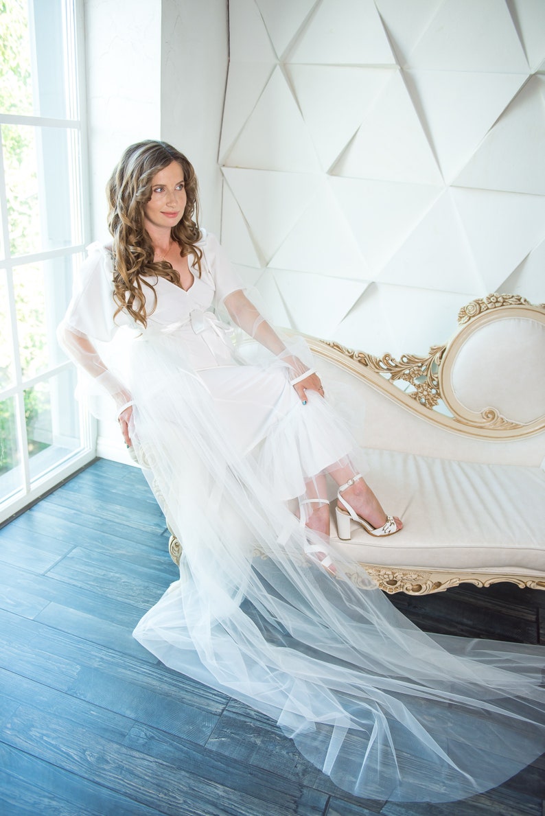 Long white maternity dress for photoshoot Pregnancy dress for Etsy