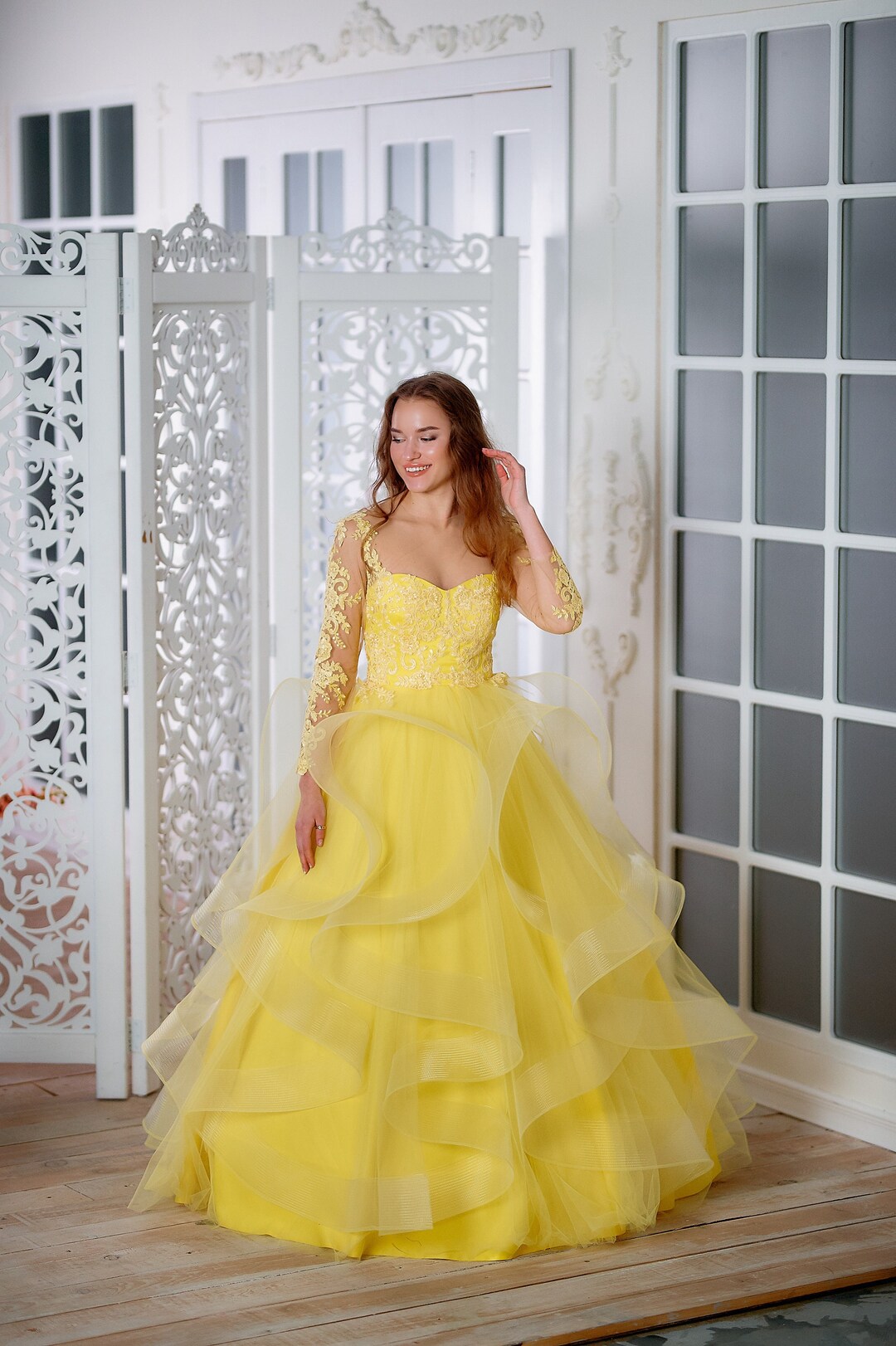 evening yellow dress Nadine Merabi Miranda Dress main image 1
