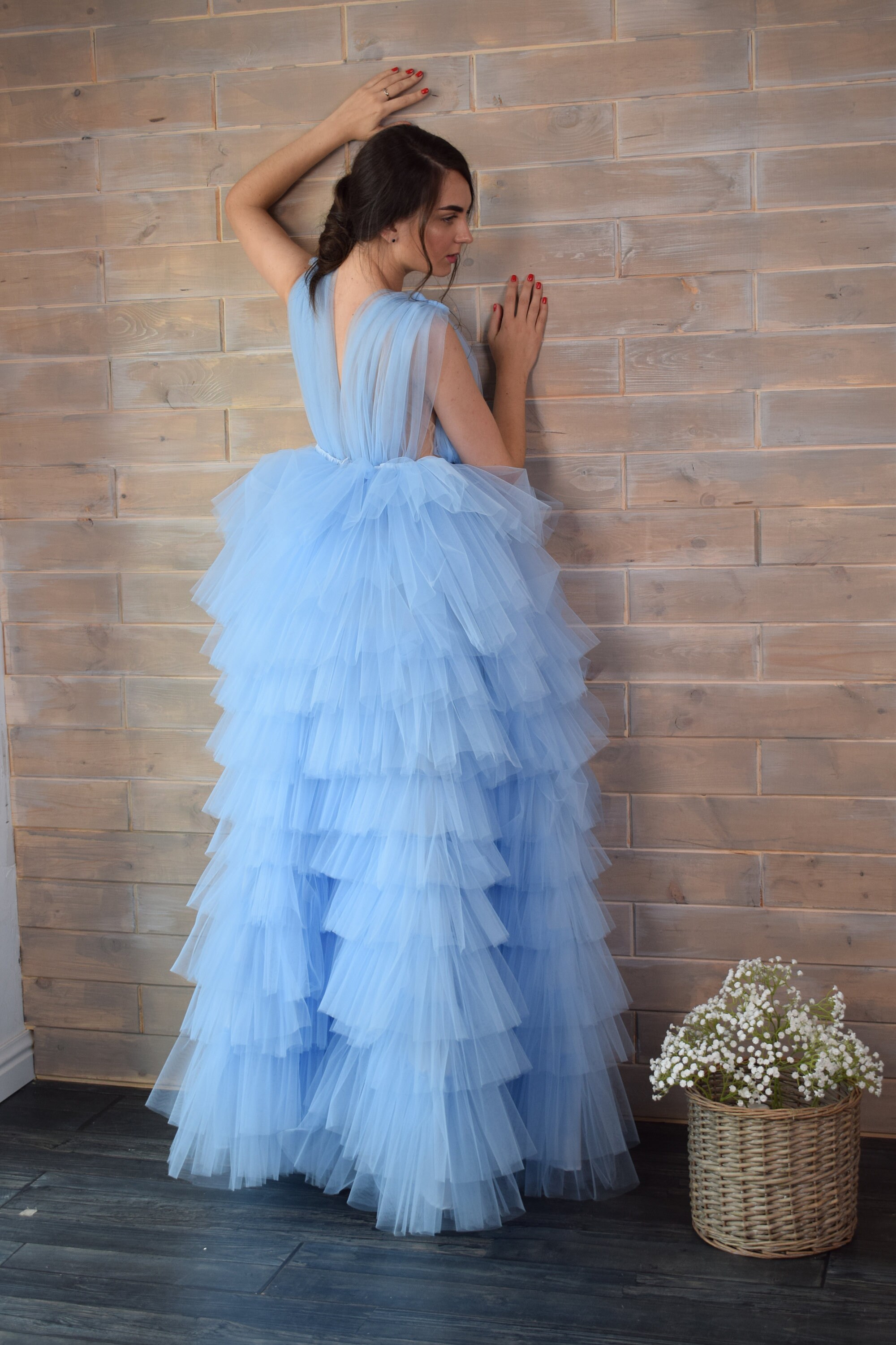 Tulle Dress Women, Tulle Tiered Dress, Tulle Prom Dress