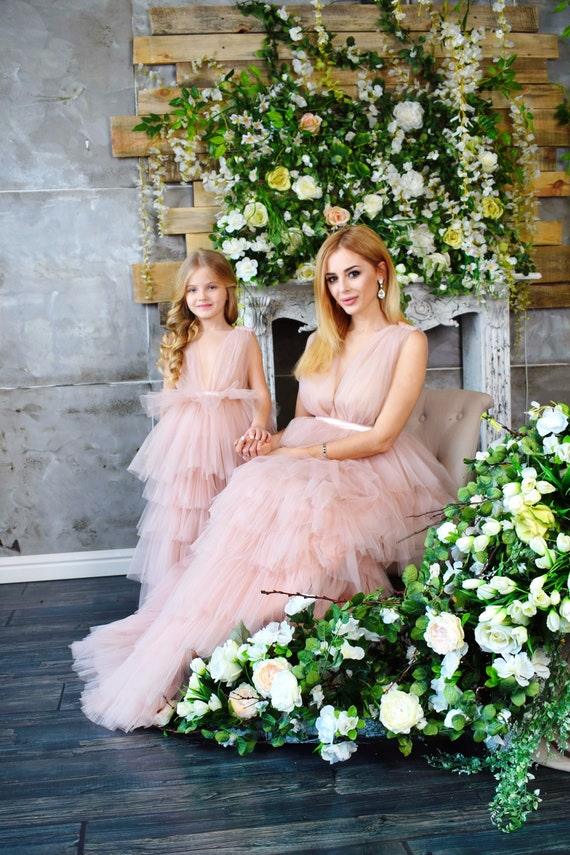 Mother and daughter matching wedding cheap dresses