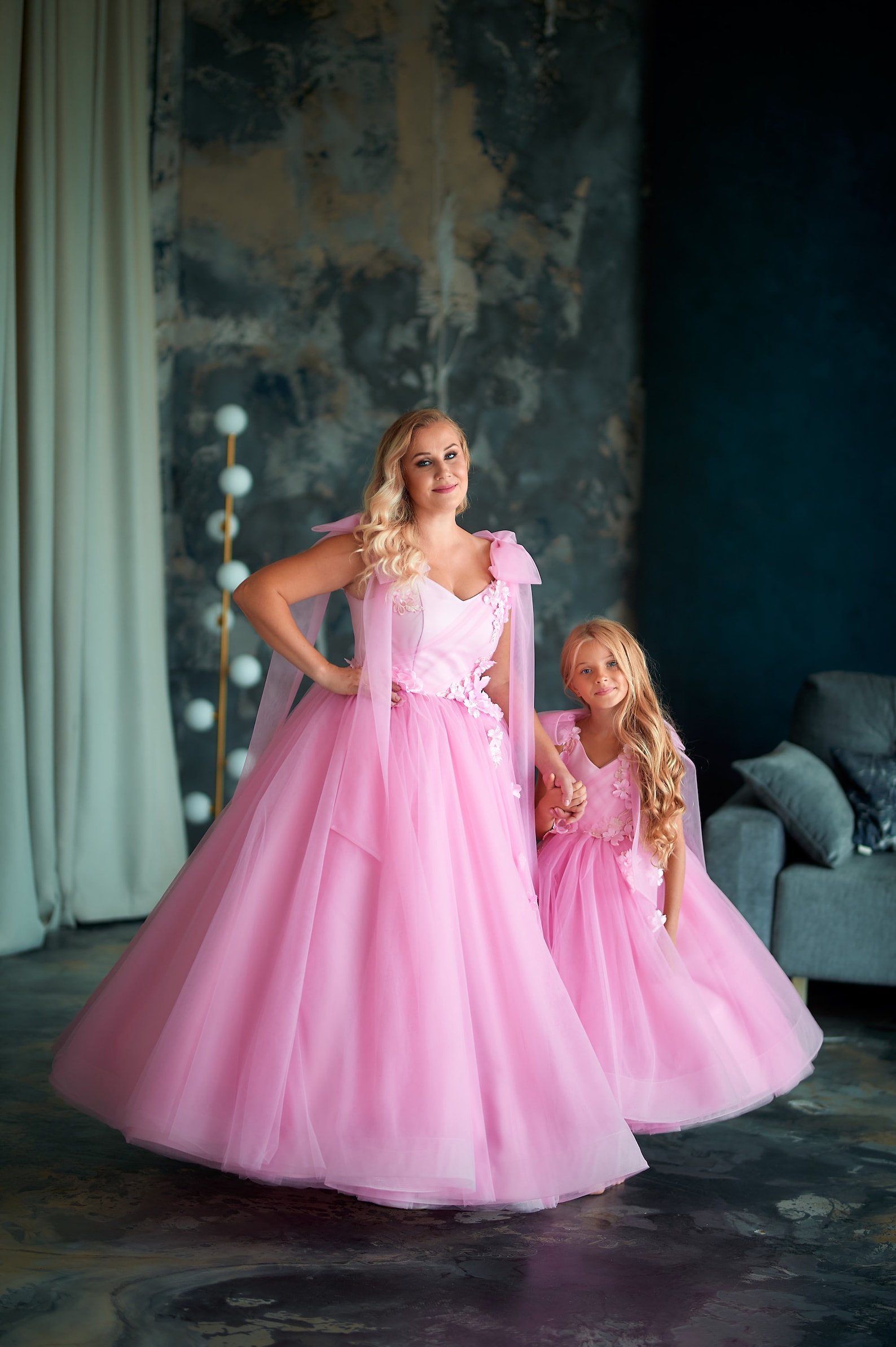 Pink Mother Daughter Matching Dresses Mommy and Me Outfits | Etsy