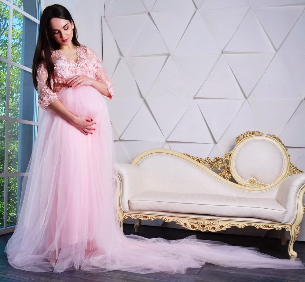 Light Pink Lace Mesh Overlay Plus Maternity Maxi Dress Light Pink Long Lace Maternity Dress, Maternity Light Pink Lace Mesh Overlay Plus Maternity Maxi Dress Light Pink Long Lace Maternity Dress, Maternity