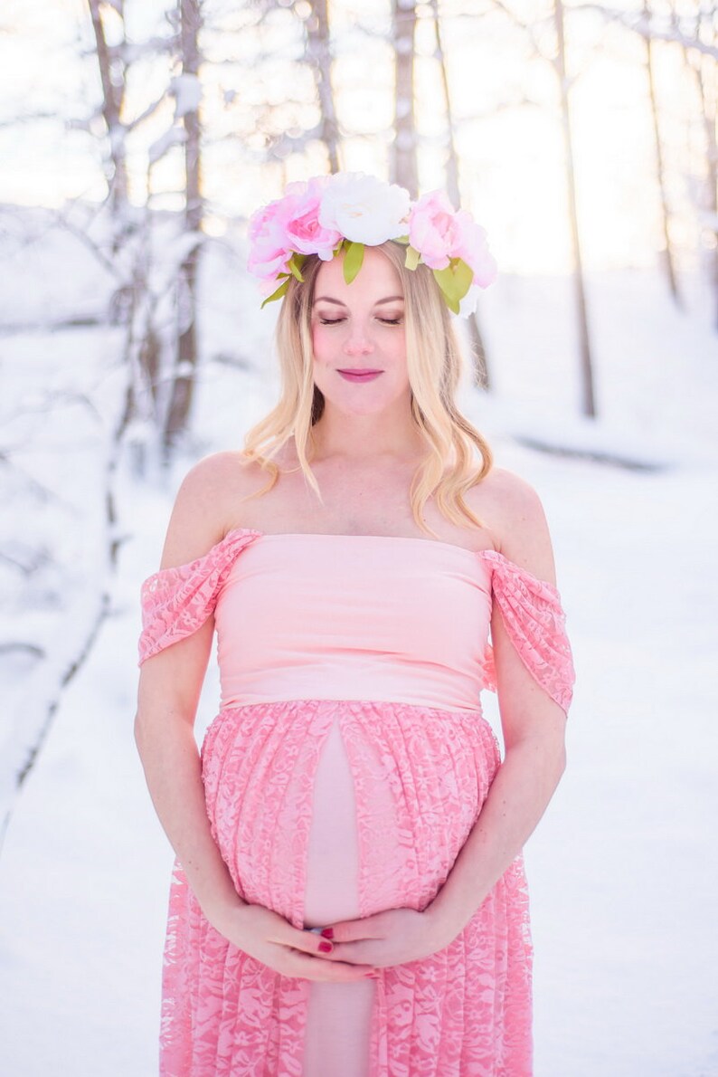 Long Maternity Dress Baby Shower Dress Maternity Gown Photo Etsy