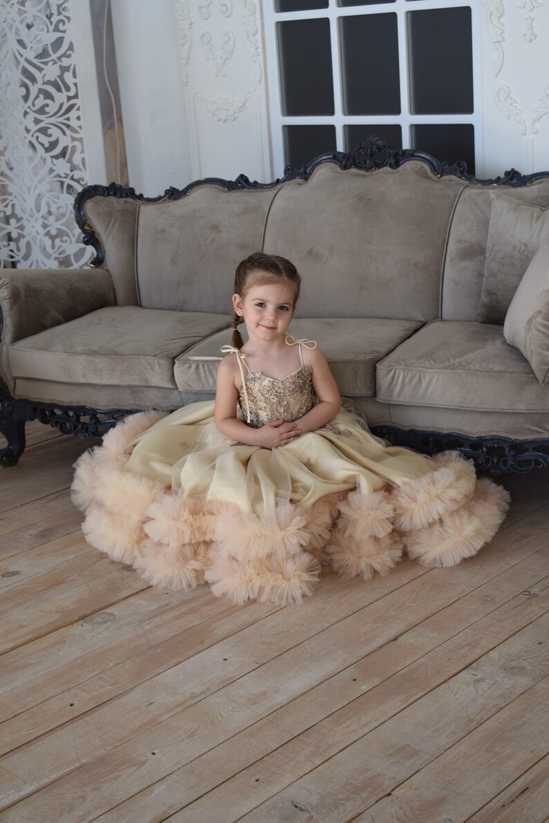 glitter sequin prom dress Dusty Rose Mesh A-Line Size:7Y/8Y Reiss Ruched Long-Sleeve Maxi Fabric-Linen