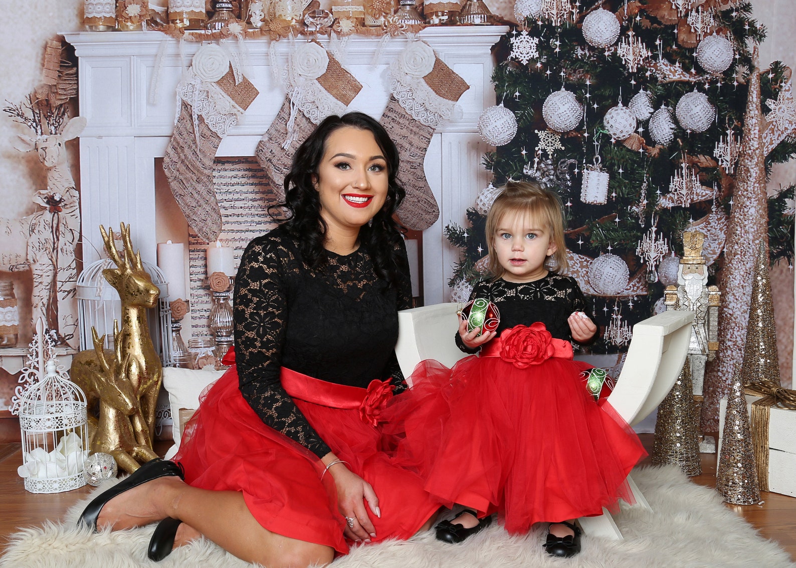 Mother Daughter Matching Dress Matching Christmas Dresses Etsy